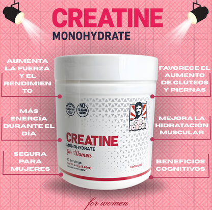 CREATINA MONOHYDRATE PARA MUJER