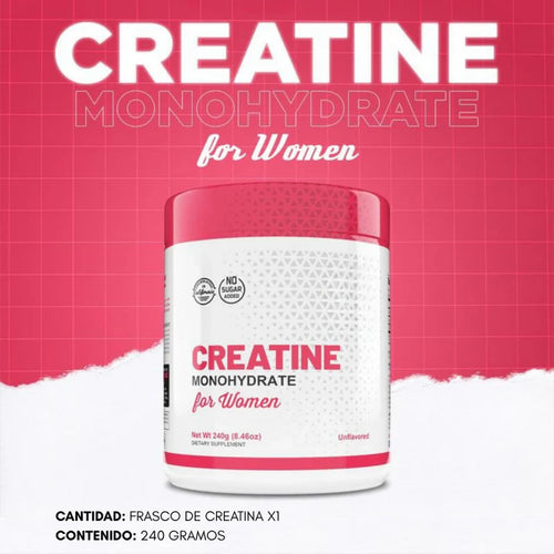 CREATINA MONOHYDRATE PARA MUJER